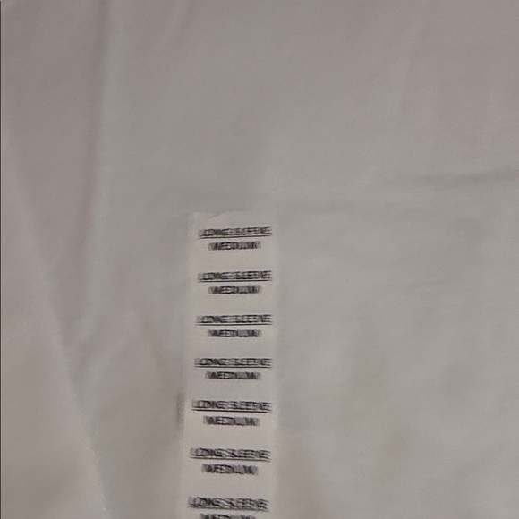 Classic White Long Sleeve Men's Tee - Picture 4 of 6